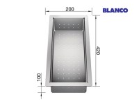 MEDIDAS CUBETA ADICIONAL PERFORADA INOX BLANCO